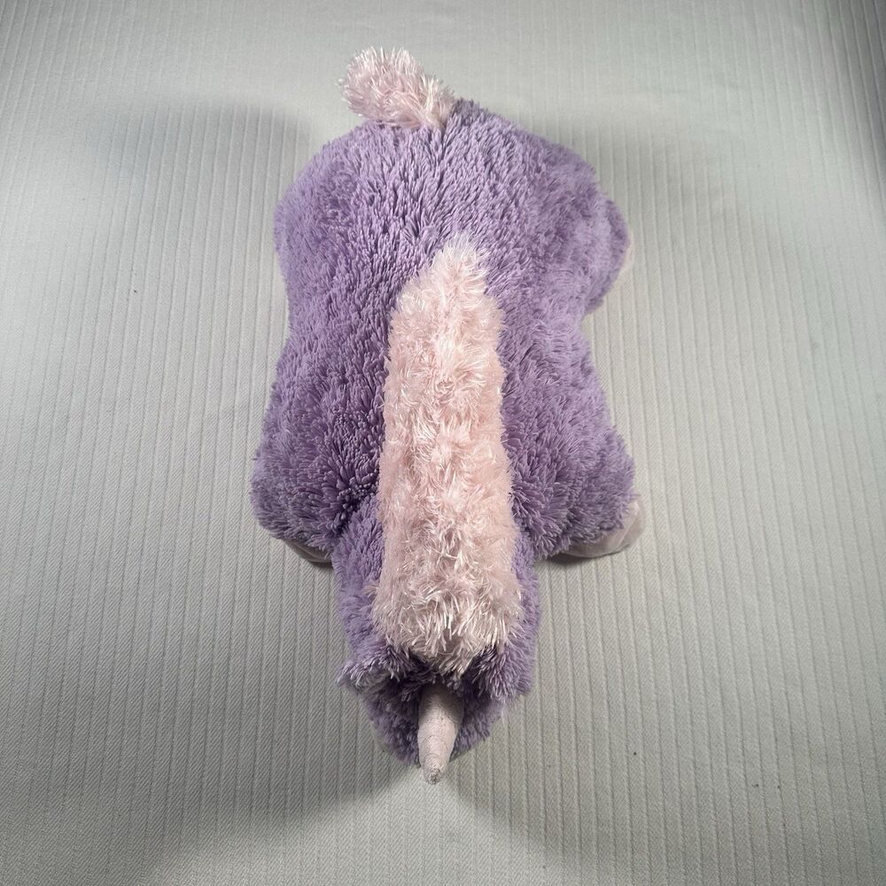 Pillow Pets Purple Unicorn Plush Stuffed Animal Lavender Pink Folding Pillow Toy